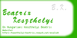 beatrix keszthelyi business card
